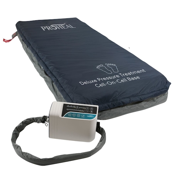 Proheal Alternating Pressure Mattress System w/Deluxe Digital Pump and Cell-On-Cell Support Base 36"x84"x8" PH-80066 - main